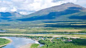 An undated aerial photo of Kobuk