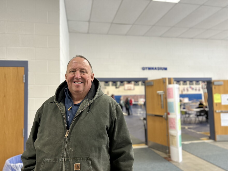 Jere Perkins also voted in Tilton.