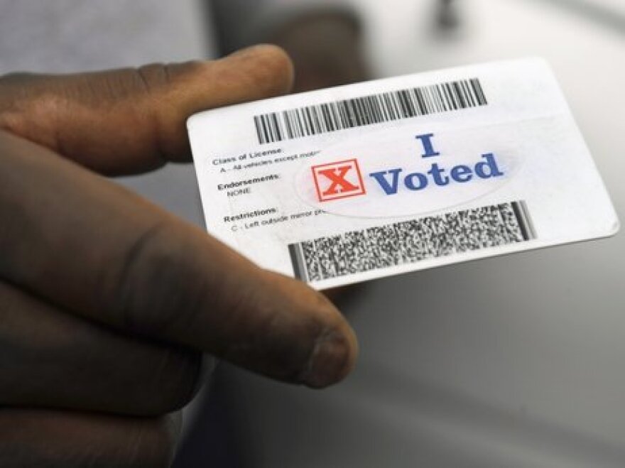 License with voting sticker