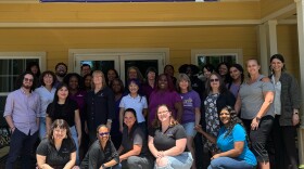 Peaceful Paths staff in front of their office. 