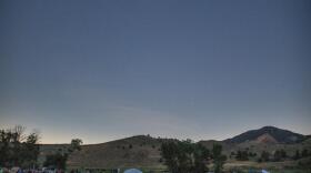 People witnesss the total eclipse at the Atlas Obscura Eclipse Festival in Durkee, Oregon. (Photo by Rajah Bose.