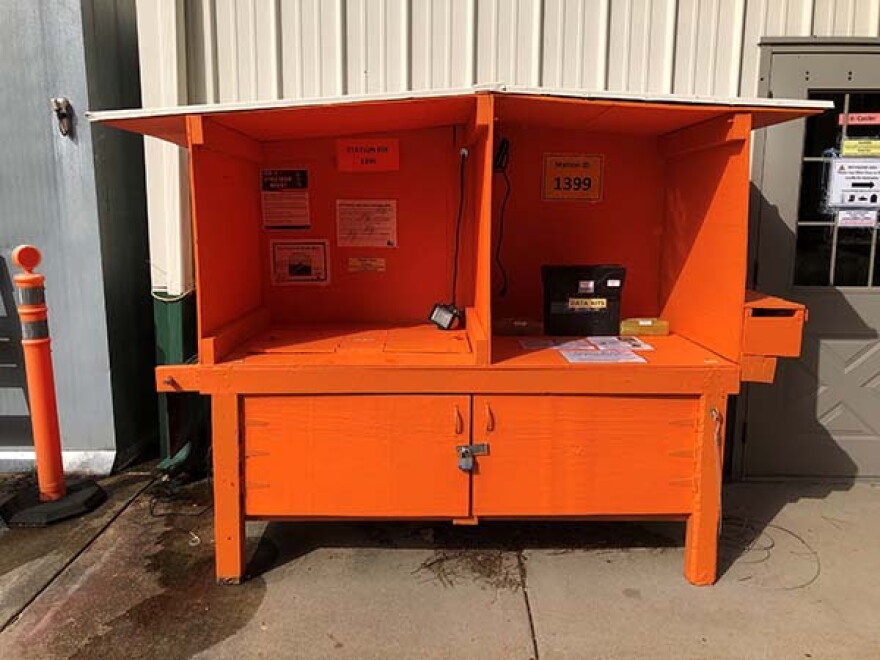 CWD testing kiosk.