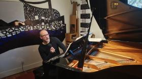 Alexander Schwarzkopf pictured at his studio in Eugene, Ore., on Feb. 3, 2026.