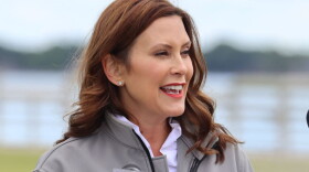 File: Governor Gretchen Whitmer speaks with reporters