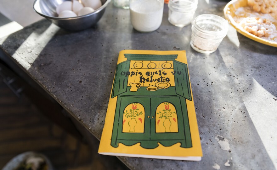 A cookbook from Helvetia that contains the recipe that Costello uses to make his rosettes.
