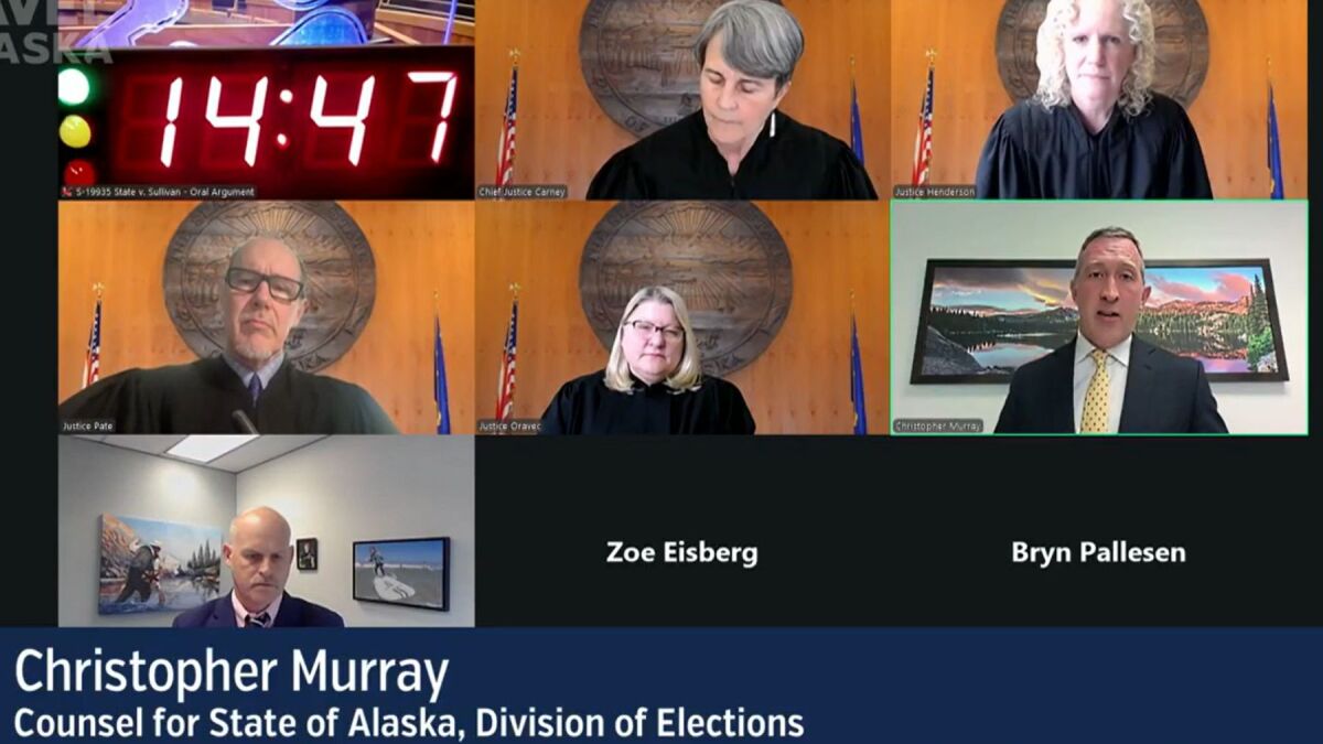 Alaska justices sound skeptical of 'extreme remedy' in case of 2 Dan Sullivans