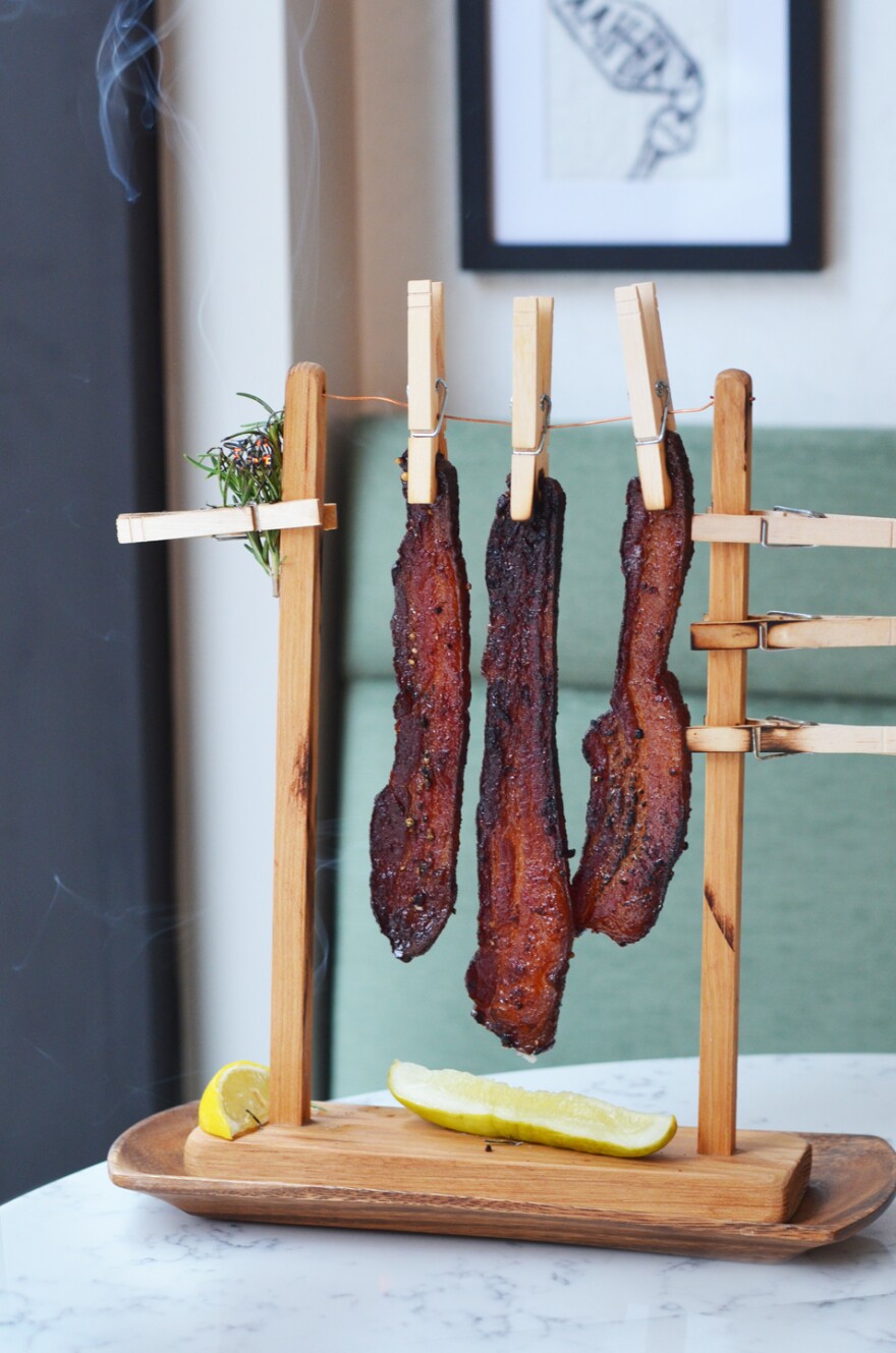 Clothesline bacon from Grand Tavern. 