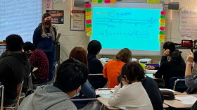 A math class at East Mecklenburg High School.