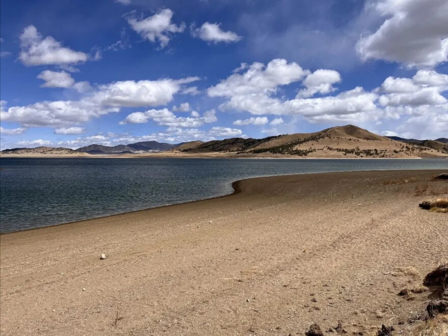 Aurora Water's proposed Wild Horse Reservoir in Park County would store 93,000 acre-feet of water, about double the capacity of the city's Spinney Mountain Reservoir, where water levels in 2026 were so low that boating was not permitted.