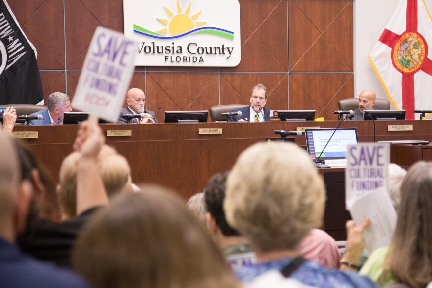 The Volusia County Council heard about two hours of public comment in support of arts funding on Tuesday.
