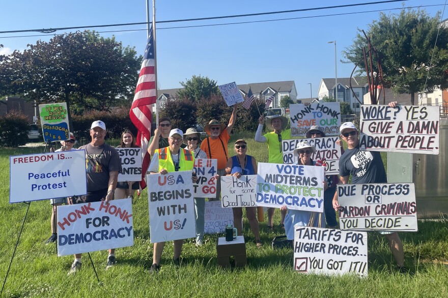 Indivisible Charlotte's pop up protests