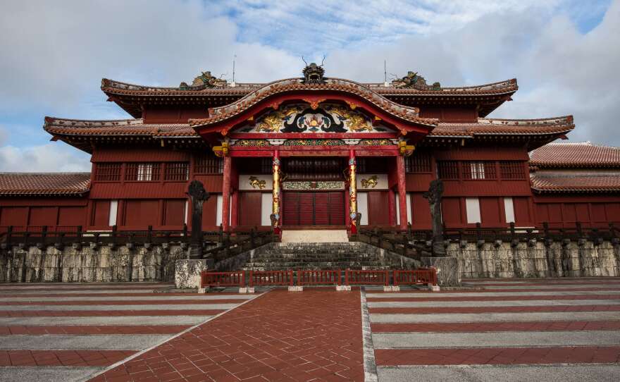 Reconstructed Shuri Castle, Okinawa, Japan.