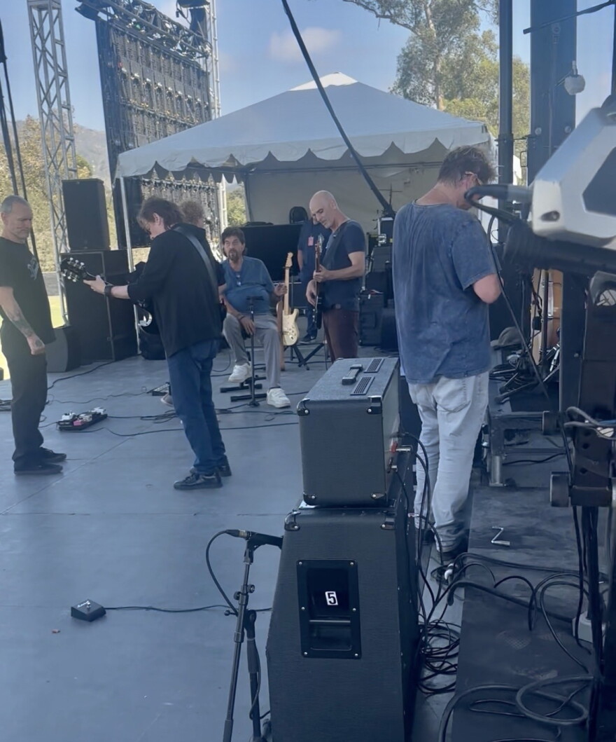 Musicans rehearsing for the 2026 One805Live! event in Summerland.