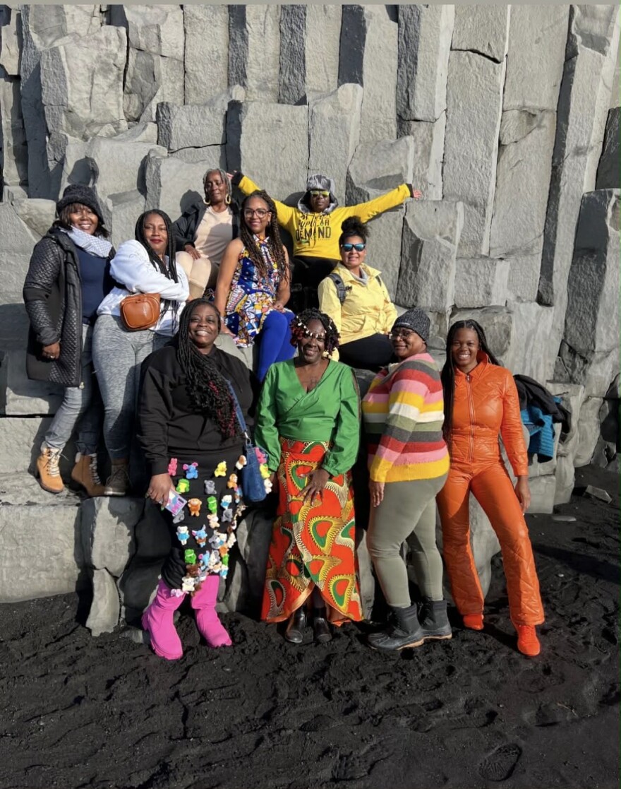 Tarshia Franklin, owner of Sky High Society Travel agency, says she prefers the smaller more intimate travel groups.