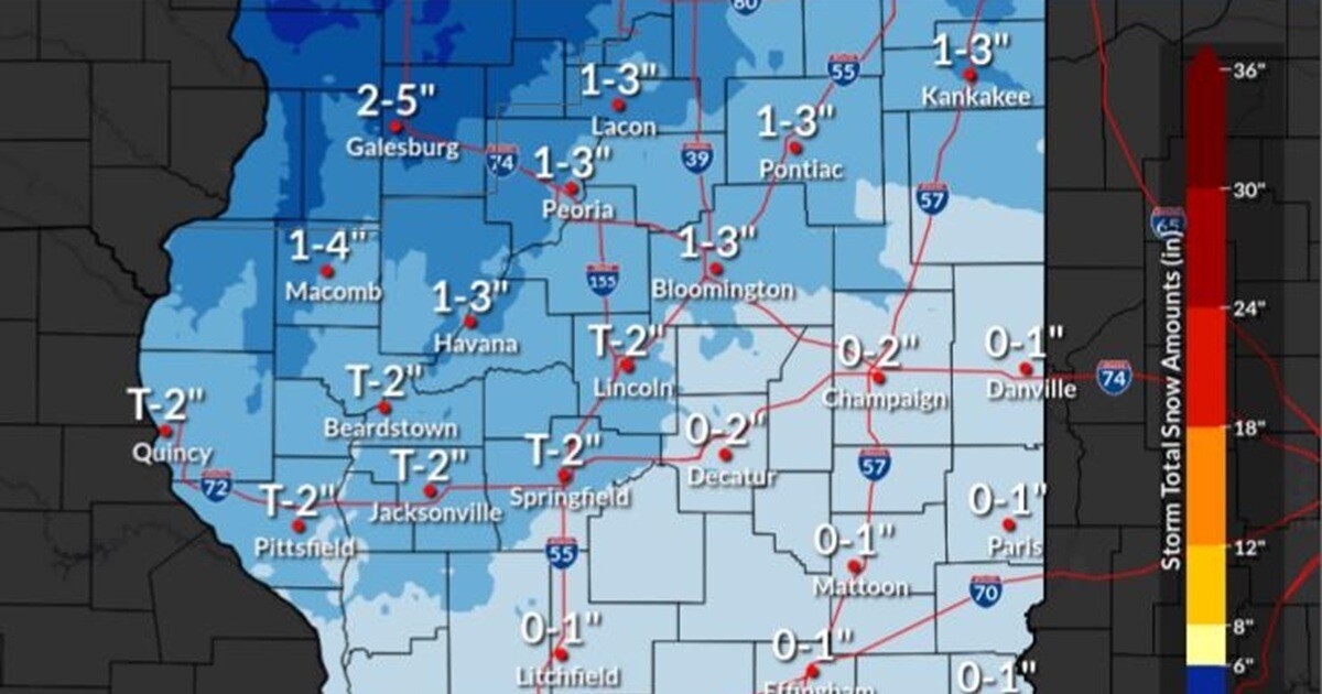 Spring storm and then blizzard-like conditions on their way to Central Illinois