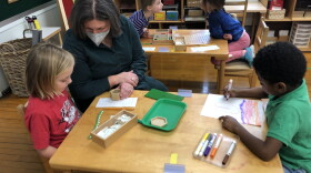 Some students went without masks at Maryland Avenue Montessori April 19, before MPS retracted its mask-optional policy.