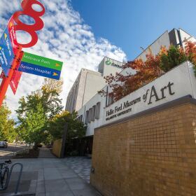 Corner of a brick building