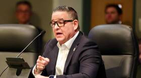 City Manager Arthur Noriega gives his remarks during a special commission meeting regarding the city’s budget at Miami City Hall on Monday, December 11, 2023.