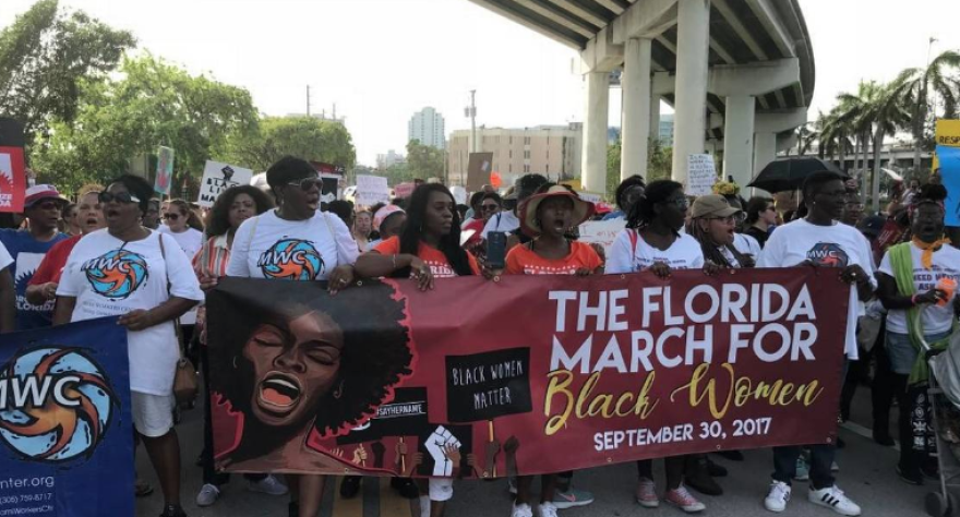 In 2017, hundreds of people joined the Florida March for Black Women.