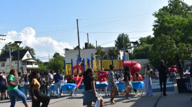 A back-to-school event at Mound School of the Arts in Cleveland's Slavic Village neighborhood on August. 20, 2026.