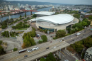 Moda Center in an aerial photo made Sept. 4, 2025.