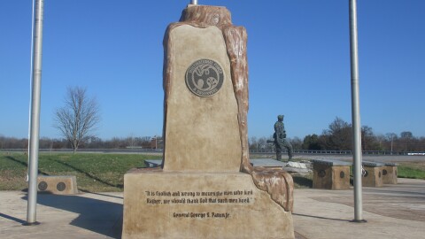 A new monument that will soon hold an eternal flame now stands at Hopkinsville's Gander Memorial Park to honor the 248 Fort Campbell soldiers who died in a plane crash on Dec. 12, 1985.