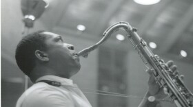 John Coltrane, photographed performing at The Penthouse during a run of performances in Seattle, Wash. in 1965. A recording of one, long lost, is now being released as <em>A Love Supreme: Live in Seattle</em>.