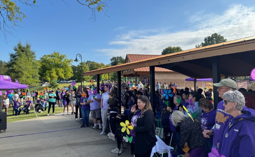 'Walk to End Alzheimers' event, at Capaha Park in Cape Girardeau, 2025.