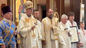 Our Lady of Perpetual Help in Lackawanna welcomed Bishop Paul Chomnycky, a prominent hierarch of the Ukrainian Catholic Church, who traveled to Western New York from Stamford, Connecticut, for the milestone celebration.
