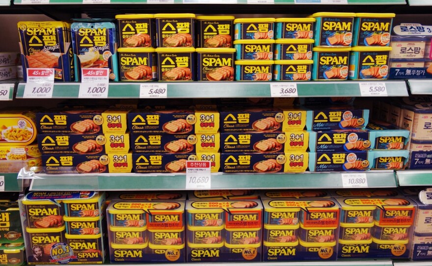 Spam is a staple in South Korea's supermarkets.