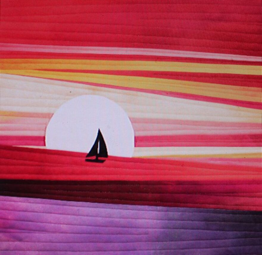 Quilt included in 'Down by the Shore' exhibit at Tribby Arts Center