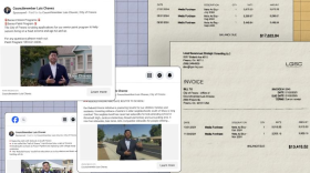 Montage of former Fresno Councilmember Luis Chavez expenses.