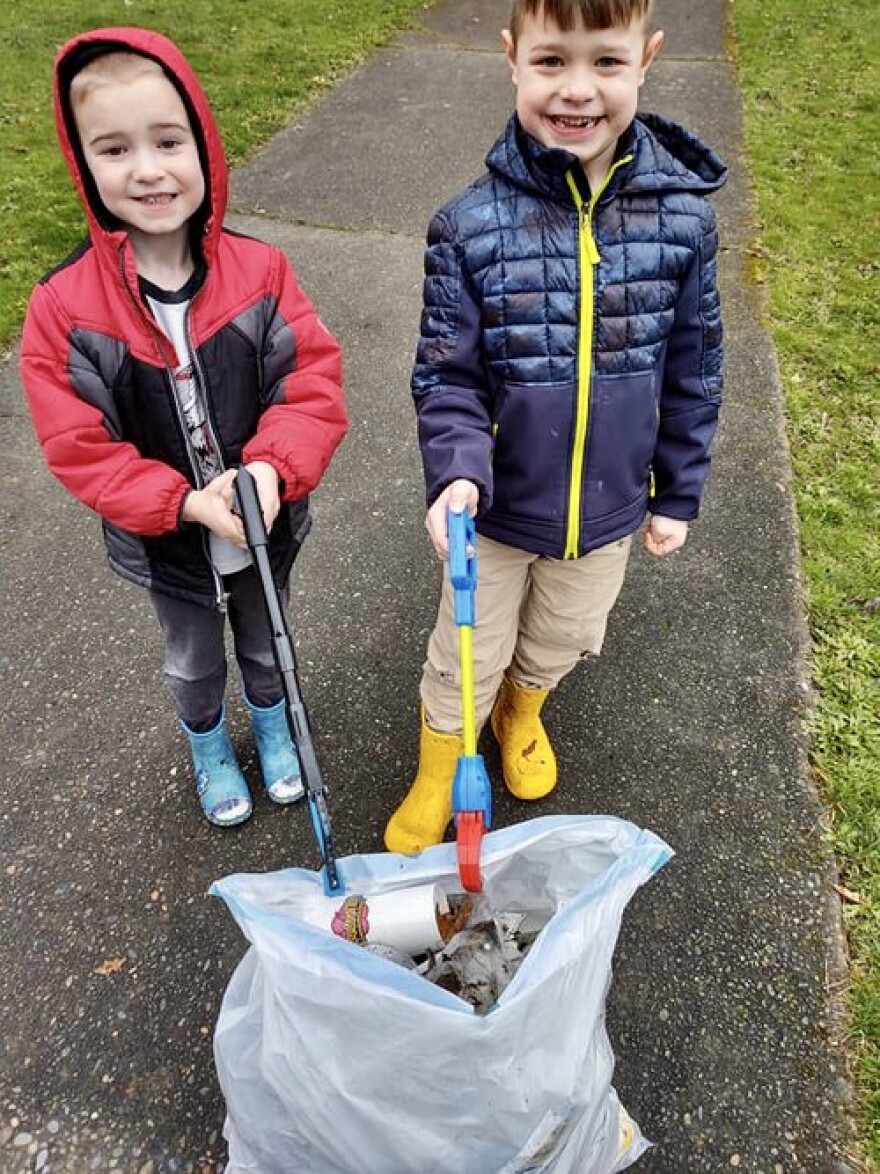 Anyone can join in the community stewardship effort. When kids pick up trash on their own blocks, it helps reaffirm anti-littering messages, volunteers say.