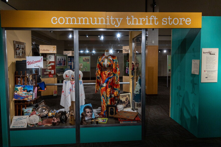 "Sorting Out Race: Examining Racial Identity and Stereotypes in Thrift Store Donations" is a traveling exhibition that will be displayed in the Cherokee Strip Regional Heritage Center in Enid, Oklahoma, until October 30, 2026.