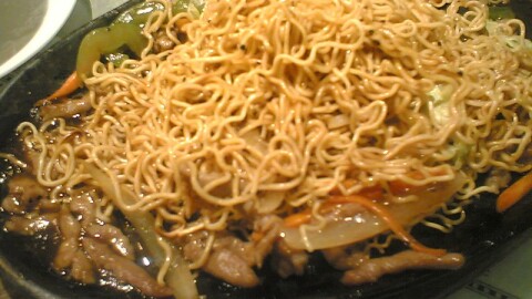 Pepper Beef Noodles at The Boss
