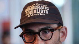 Streamer Hasan Piker canvasses for progressive candidates in a restaurant, ahead of the Michigan Democratic primary, Monday, Aug. 3, 2026, in Detroit. (Julia Demaree Nikhinson/AP)