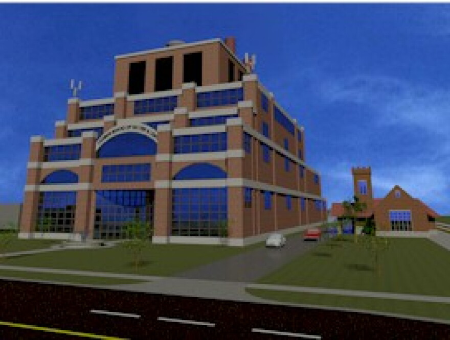 Artist conception of proposed power plant