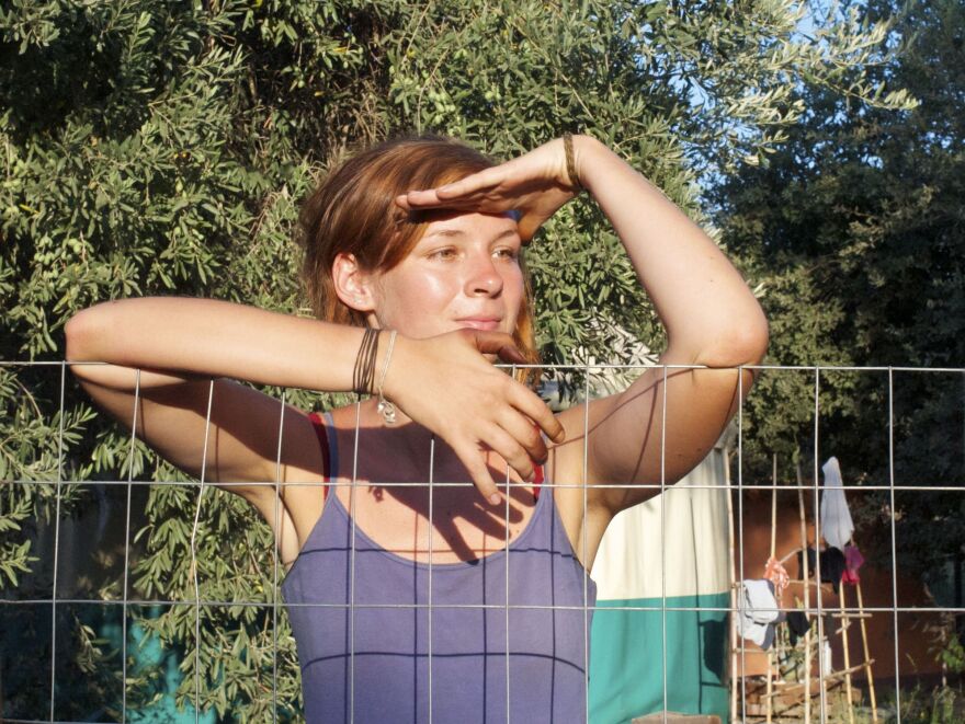 Julia Friedrich, 26, traveled from her home in Berlin to spend a week on the eco-commune, where she learned about organic farming and foraging.