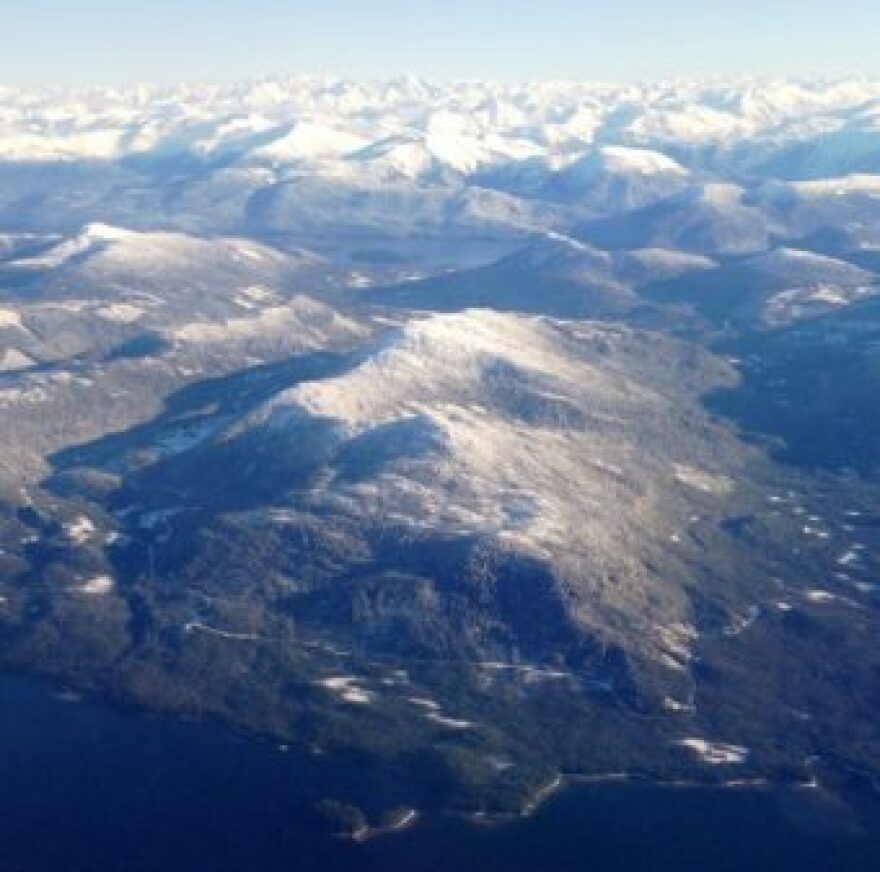 Remains of a Tongass clear-cut and logging road north of Ketchikan. (Photo by Ed Schoenfeld/CoastAlaska)