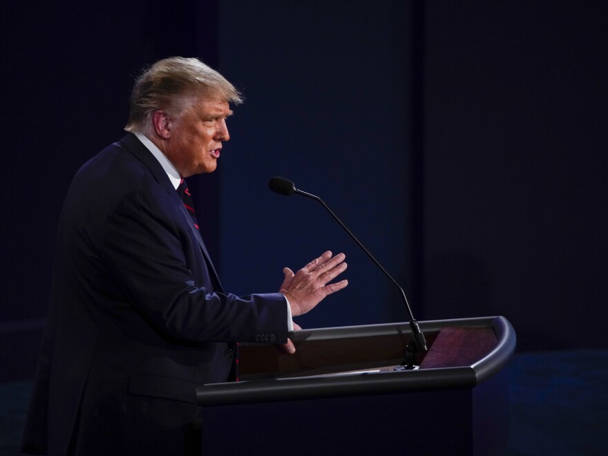 During the presidential debate on Tuesday night, President Trump claimed the "Portland sheriff" supports him.