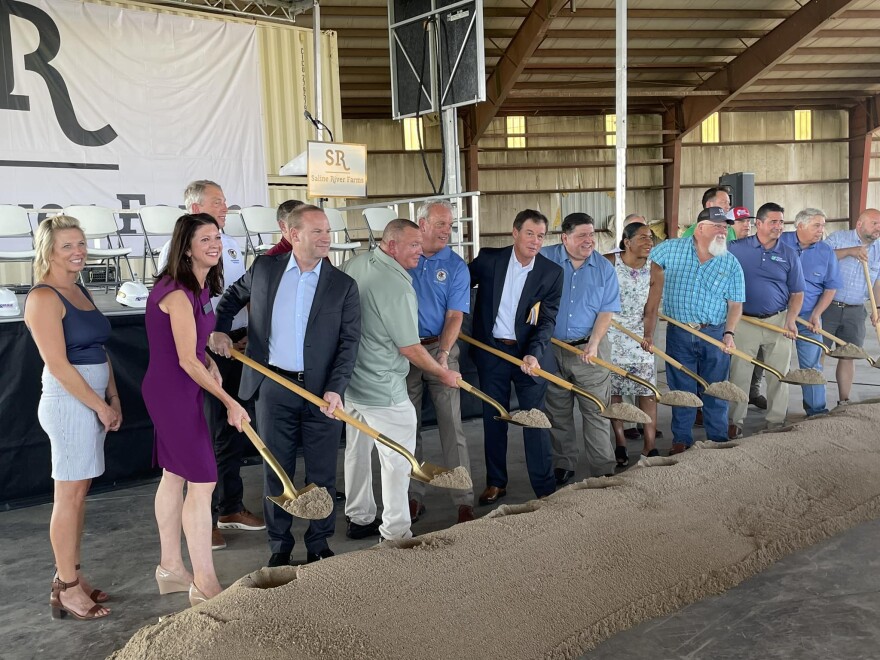 Leaders break ground for Saline River Farms Meat Processing Facility