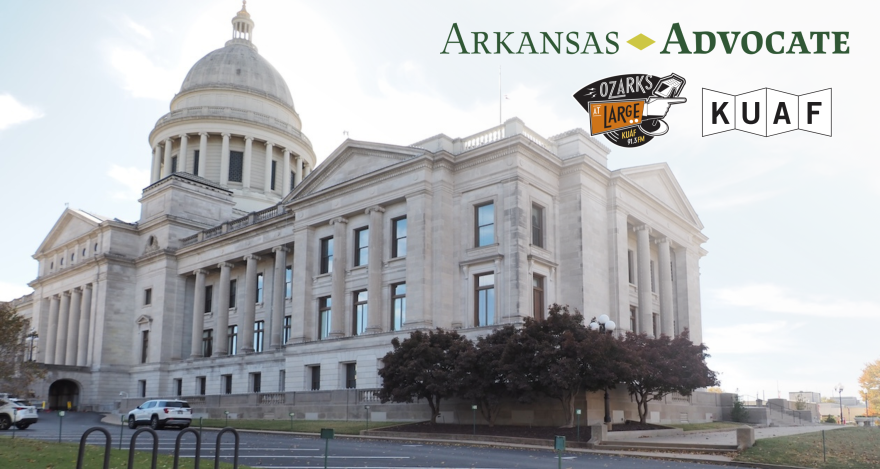 The Arkansas State Capitol seen from the northeast on Nov. 11, 2025.
