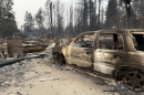 The remains of a home in North Spokane on Sunday, Aug. 2, 2026.