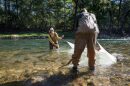 U.S. Fish and Wildlife Service staff survey for Chesapeake logperch in Harford County, Maryland.