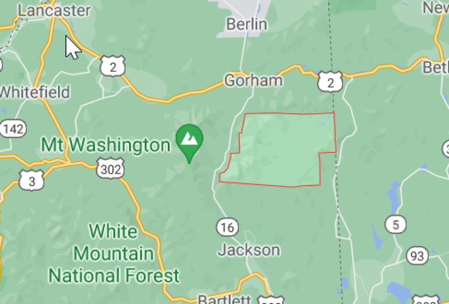 Map of Bean's Purchase in N.H.