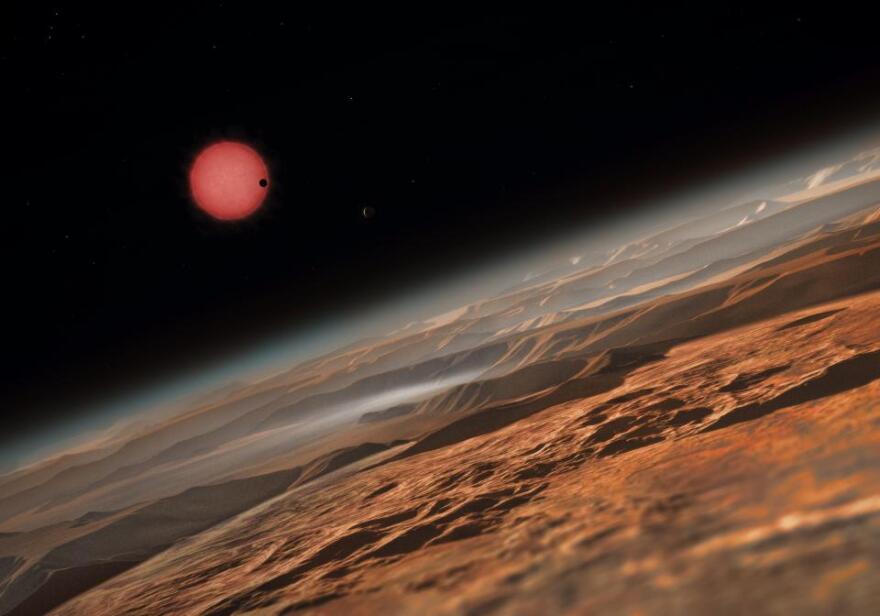 There's no shortage of adventure in space. Here's a potential view on your planetary trip.