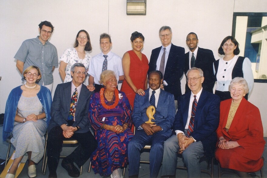 The Woodson family members at the Woodson reconciliation ceremony in 1998.