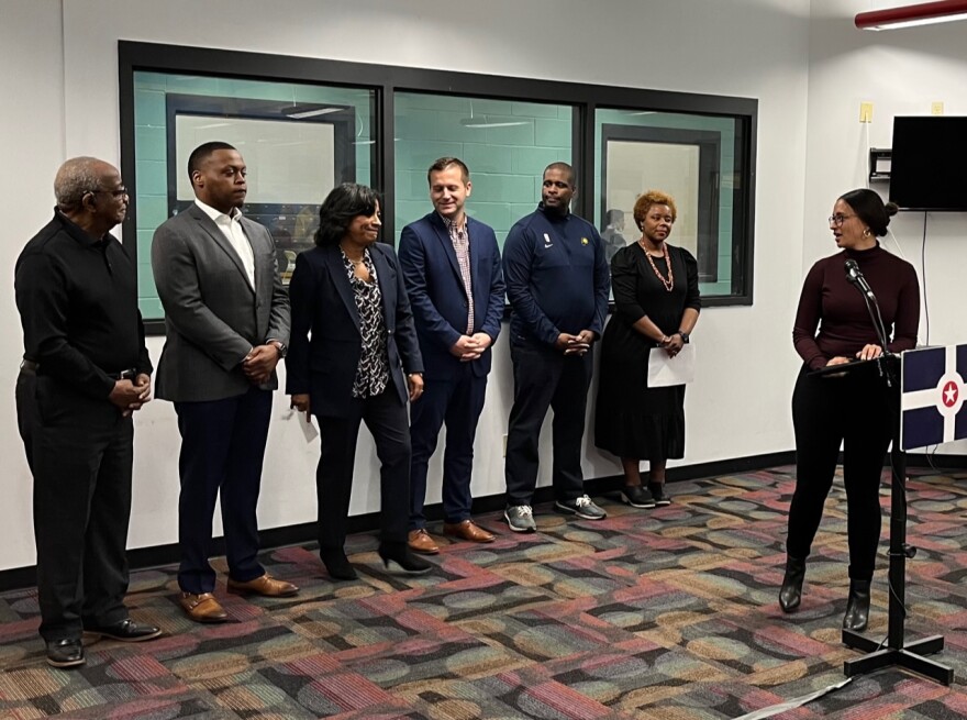 City leaders at Washington Park.