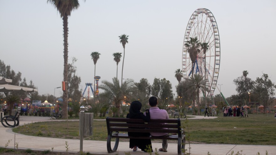 Militants have carried out massacres and suicide bombings in the north, but have not taken hold in Baghdad, though violent deaths swelled in the city this summer. In al Zawra park, visitors escape the tension to enjoy lawns, fountains and a giant Ferris wheel.