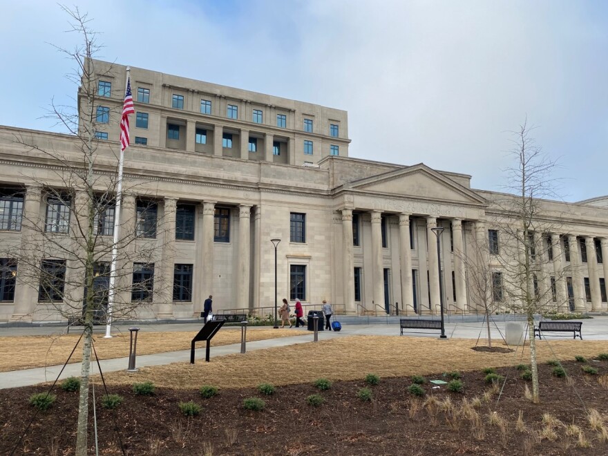 The Jane Doe trial is taking place at the federal courthouse in uptown Charlotte.